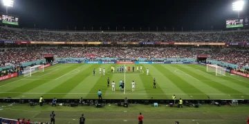 Tense moment between players and referee during a controversial 2025 Gold Cup match.