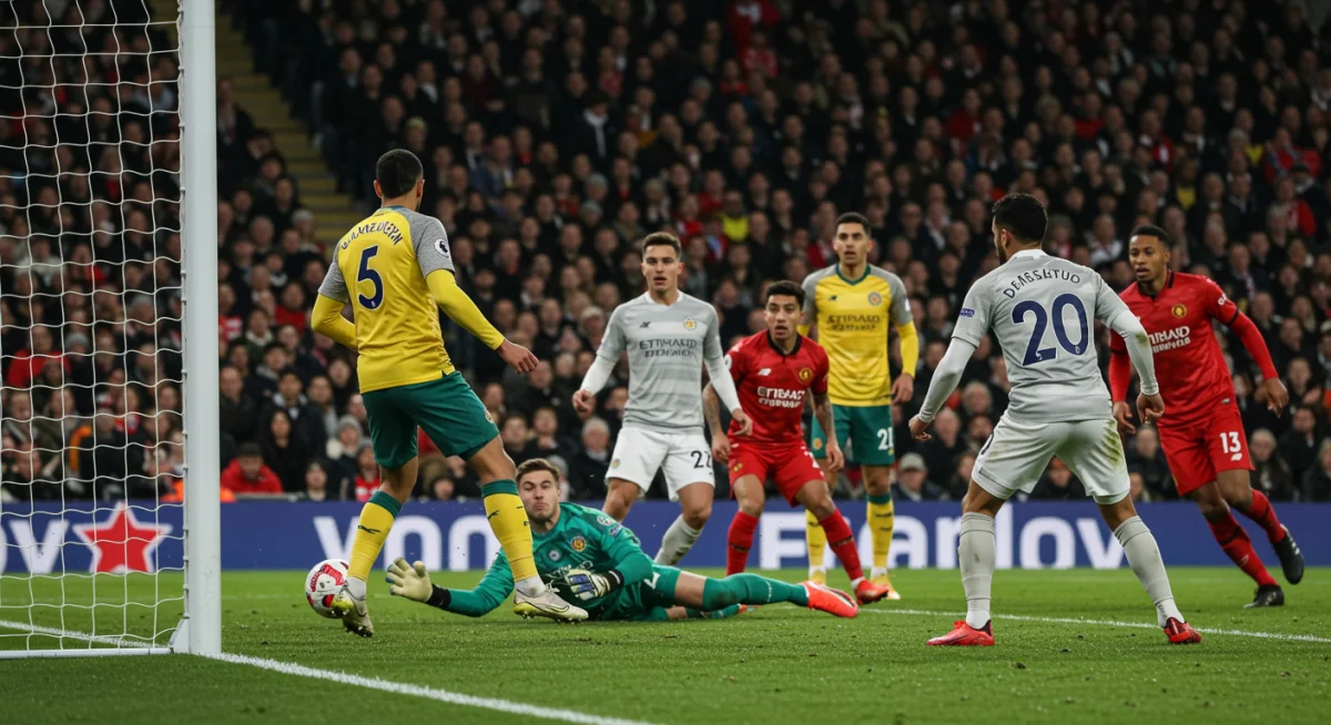 Defender performs a dramatic goal-line clearance in the 2025 US Open Cup Final.
