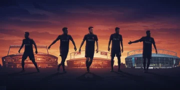 Five European football stars rumored to join MLS in 2025, symbolizing a new era for American soccer.