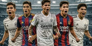 Five promising South American soccer talents on MLS transfer radar for 2025, dynamic illustration