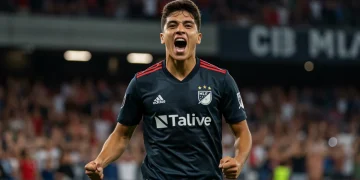 Young soccer player celebrating, symbolizing MLS U22 Initiative talent acquisition