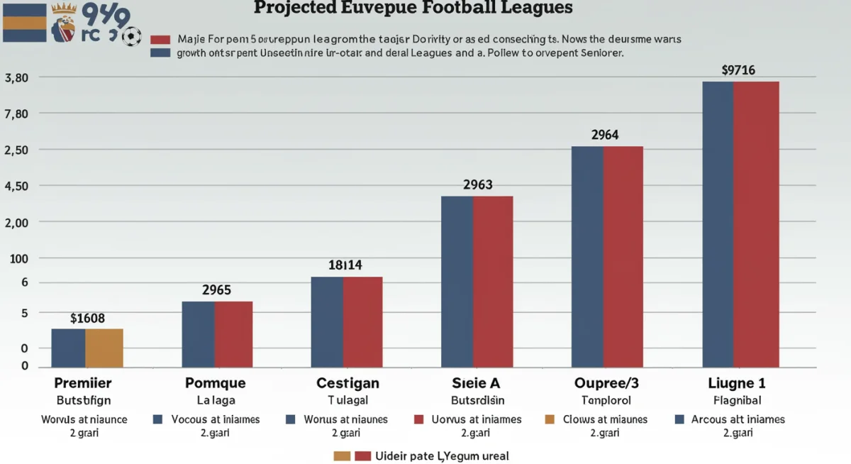 Projected revenue growth European football leagues