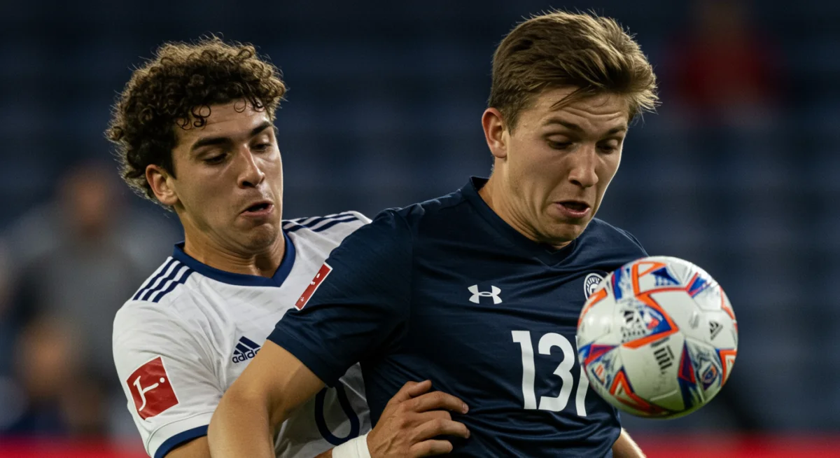 Determined underdog player making crucial tackle in US Open Cup