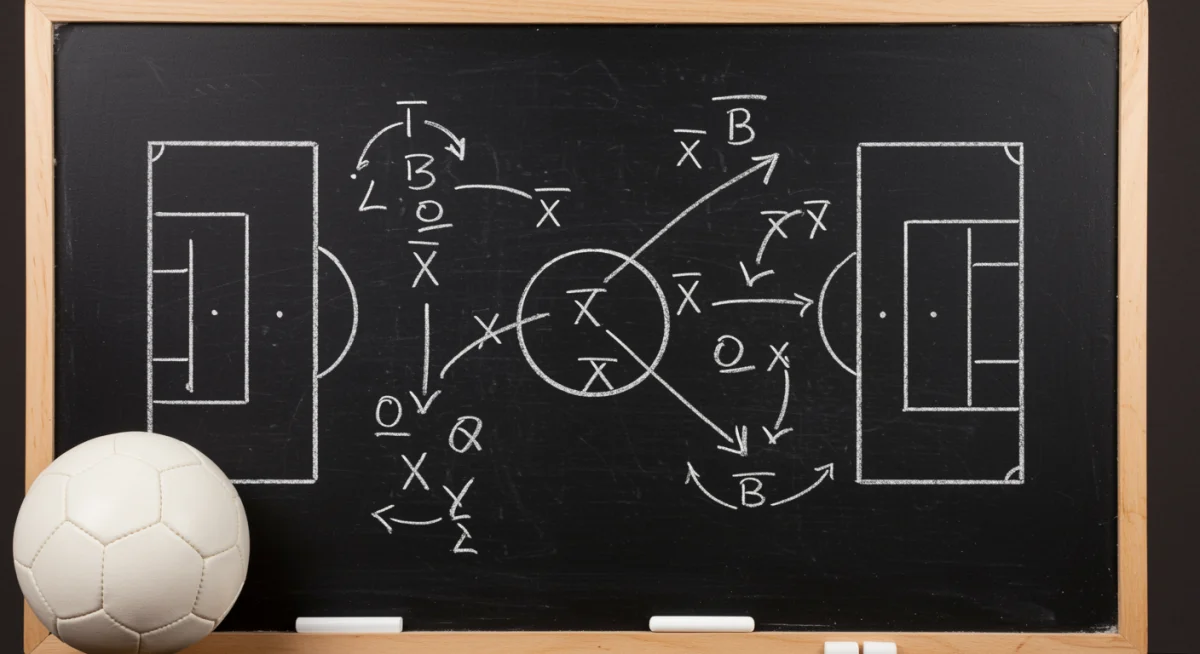 Tactical analysis board for Champions League team predictions